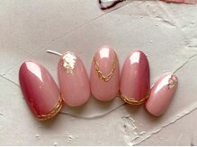 ラテネイル(Latte Nail)/縦グラデーション