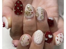 クリスマスデザイン☆スノー＆ツリー、ニット冬の可愛いデザイン