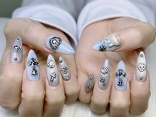 カナネイル(KANA.nail)/長さだし　クロムハーツネイル