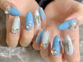 バレンタインネイル