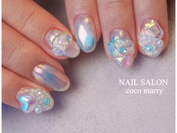 ネイルサロン ココマリー(coco marry)の写真/【リピート率90％★】大人女性にぴったりのデザインを多数ご用意！フィルイン/長さだし/持ち込みOK◎