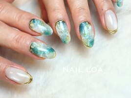 大理石ネイル　￥11,800
