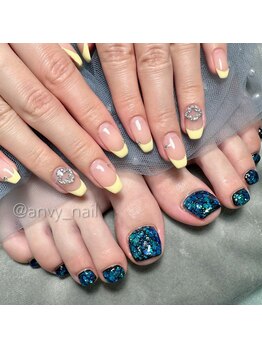 ネイルサロン あんび/90分アート&フットワンカラー