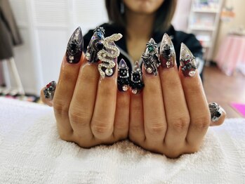 ネイルサロン ティプレシャス(T Precious)/シアーブラックネイル☆