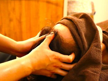 ケア(Care)の写真/【極上CBDバブルヘッドスパ＋がっつりアロマリンパマッサージ】頭先からリラックス♪眼精疲労/頭痛軽減に*