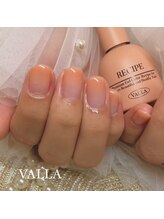 フリープ ネイル バイ ヴァラ(freep nail by VALLA)/カラグラネイル/オレンジネイル