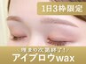 【新規/1日3枠限定！】アイブロウwax(眉メイク付)75分 ¥6,600→