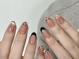 秋冬フレンチネイル