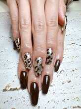 ビューティフルムーン ネイル 本厚木(Beautiful Moon Nail)/かっこいいレオパード柄