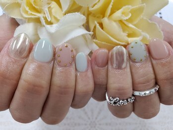 ダブルネイル(Double Nail)/[前窪]春カラーネイル☆