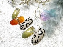 セッテネイル(Sette Nail)/個性の光るレオパードネイル