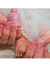 フリープ ネイル バイ ヴァラ(freep nail by VALLA)/カラグラ/ピンクネイル/シンプル