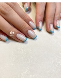 春色フレンチネイル