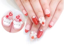 ネイルコレクション ピンク(Nail Collection Pink)/ジェル定額￥9990コース★3Dくま