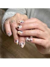 エーナイン イオン一関店/もやもやニュアンスネイル