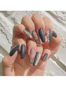 グラマラス プレジール 中野店(glamourous plaisir)/薔薇ネイル