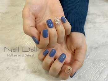 ネイルドール(Nail Doll)/ブルー×シェル