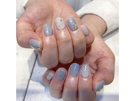 ブルーオーロラネイル