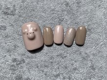 カラ ネイル 中津店(calla nail)/ぷくぷくクマさんフットデザイン