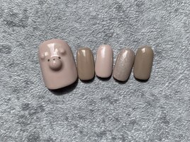 ぷくぷくクマさんフットデザイン