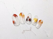 ワイネイル(Y.nail)/秋の紅葉ネイル