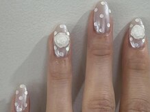 ジェミーネイル エビス(Jemiy nail ebisu)/パールミラードットバラ