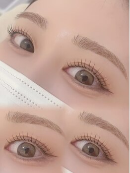 ディアロ(Dealo)の写真/【お手入れ簡単】まつげパーマ×アイブロウで理想的な垢抜けすっぴん美人に♪最強のメイク時短術はDealoへ!