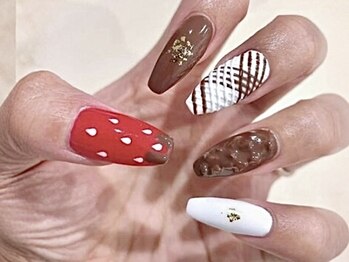 シュクルーレ(sucleure)/バレンタインネイル