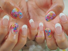 手描きお花フレンチ¥8990→¥7990