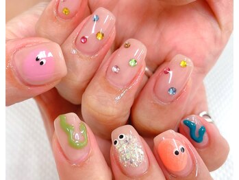ディーネイル 天王寺(D-nail)/【小山】韓国ポップネイル♪