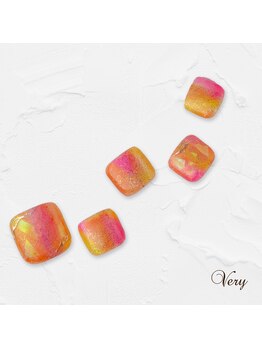 ヴェリー 六本木ヒルズ店(Very)/キラキラフットネイル