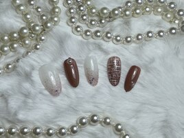 冬ネイルツイードネイル