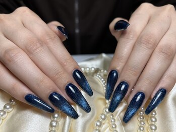 桜サロンの写真/"蒲田駅2分☆22時まで営業!!仕事帰りのご来店も◎"ご新規様オフ無料☆人気のマグネットネイル¥5000!!