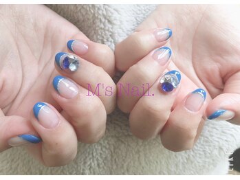 エムズネイル(M's Nail.)/シンプルゴージャスフレンチ