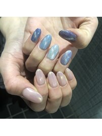 マグネット×オーロラネイル