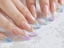 ネイルサロンラグジュアリー 梅田店(LUXURY)/オーロラフレンチ