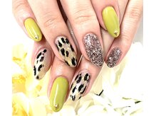 ダブルネイル(Double Nail)/（堀川）レオパードネイル