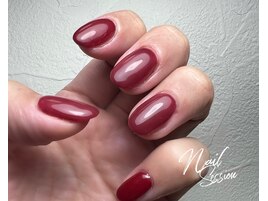 大人なボルドーワンカラー