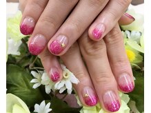 プルミエ ネイル(Premier Nail)/華やかピンクラメグラ♪