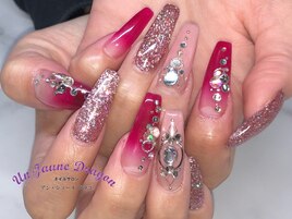 【ロングネイル】キラキラネイル