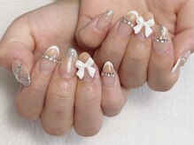 ゆちたの部屋/大人キレイめリボンネイル