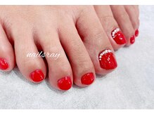 ネイルズレイ(Nails Ray)/お店のビジューフットネイル