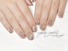 ナゴミノワ 京都(nagominowa)/マグネット×フレンチネイル