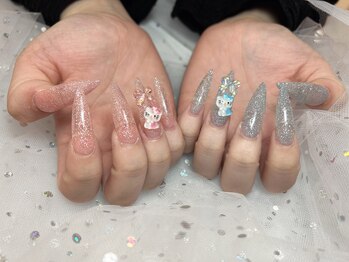 ネイルアンバー 西向田店(Nail amber)/フラッシュネイル