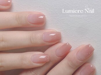 ルミエール ネイル モンナカ(Lumiere Nail Monnaka)/オンブレフレンチ/冬ネイル