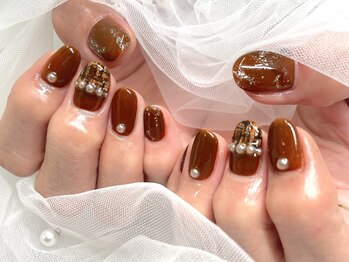 シェリ バイ リッシュ(Cheri by RICHE)/ブラウンツイードネイル