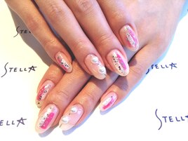 【ジェル】個性派pink