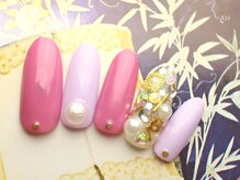 ネイルサロン ティディ(TIDY)/敷詰めパールネイル