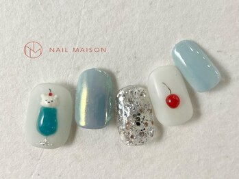 ネイルメゾン 梅田(NAIL MAISON)/クリームソーダポップネイル