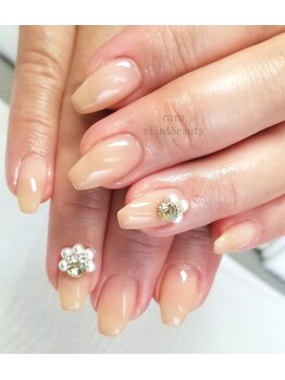 カロ スリムアンドビューティー(caro)/ビジューネイル